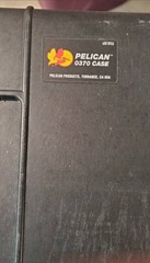 Pelican 0370 Protector Cube Case Black, Large Plastic w/ Carry Handle