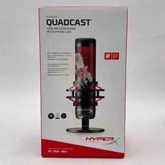 New HyperX QuadCast 20Hz – 20kHz USB Microphone HX-MICQC-BK