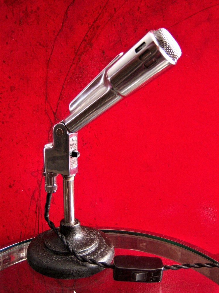 Vintage 1950’s Electro Voice 664 dynamic microphone custom LED lamp midcentury