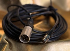 LOW NOISE Mini XLR 3-Pin Female to XLR 3-Pin Male MOGAMI Pro Audio Cable