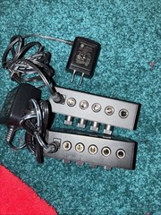 TWO used Behringer Micro AMP HA400 Ultra Compact 4 Channel Stereo Headphone Amps
