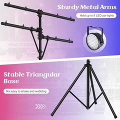 Pro Audio Tripod Lighting Stand w/6.1-11.5 FT Adjustable Height 100 LBS Capacity