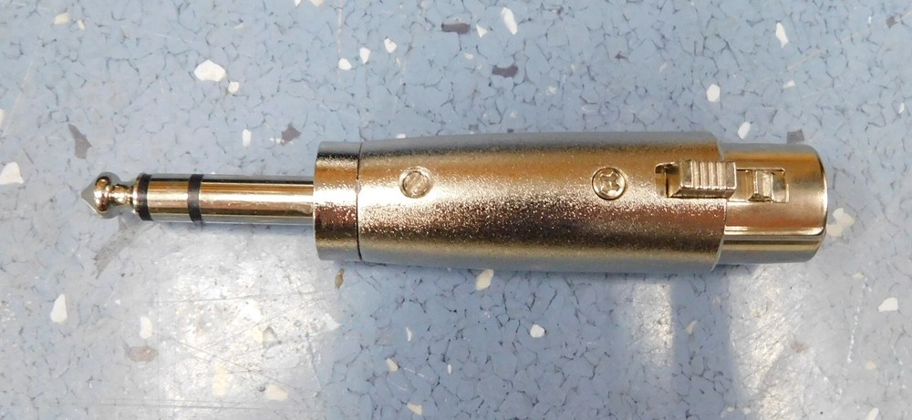 Unbranded XLR Female to 1/4″ TRS Male Adapter