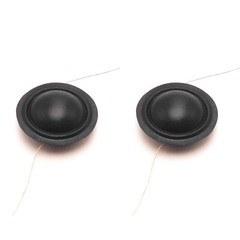 2pcs 19.43 mm (19 Core) KAPTON Black Silk Tweeter Diaphragm Voice Coil 4Ohm 180°