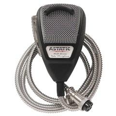 Astatic (302-10001SE) 636LSE 4-Pin Noise Canceling 240 cubic inches, Silver