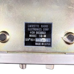 Lafayette SQ-M 4 Channel Decoder Vintage Audio Equipment Japan-Made