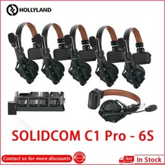 Hollyland Solidcom C1 Pro 6S 1100ft Wireless Intercom Headset System 6-Person