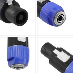 Speakon to 1/4″ Inch Connector Adapter Pro Speak-On Male to 1/4 Female Plug