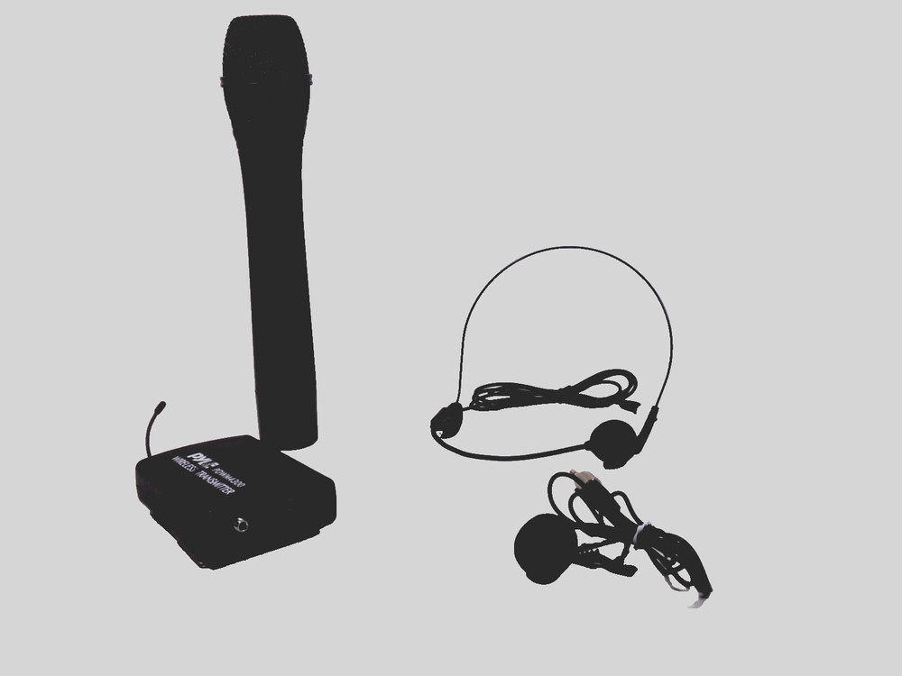 Pyle Mics System – Handheld, Headset, Lavalier Microphones and Belt Transmitter