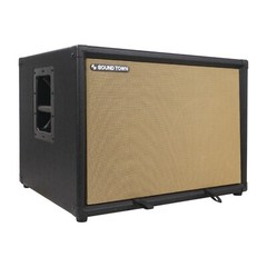 Sound Town 2 x 10“ 400W Bass Cabinet w/ Horn, Birch Plywood, Black (BGC210BK)