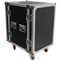 Heavy Duty 16 Space ATA Rack Case with 4 Inch Casters – 16U Server Case