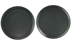 (2) Rockville CC80T Black 8″ Commercial 70v Ceiling Speakers For Restaurant/Bar