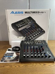 Alesis MultiMix 8 USB FX Desktop Mixer, Built-In Effects, 8-Channel