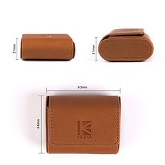 KBEAR IEM 4347 Brown Travel Portable Earphone Case