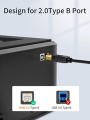 CableCreation USB B to USB C Printer Cable 6.6FT, Type B to Type C Printer