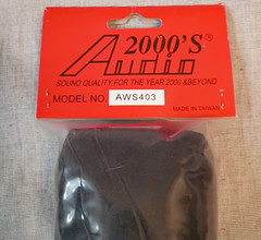 Audio 2000’s AWS403 Microphone Cover Taiwan Black NOS VTG