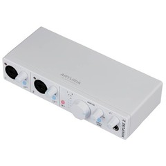 Arturia MINIFUSE-2-WHITE Flexible Dual Audio Recording Interface in White