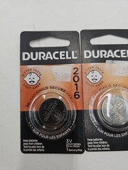 2 x 2016 Duracell Coin Cell Batteries – Lithium 3V