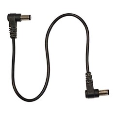 (5) 1ft Right Angle 2.1mm x 5.5mm 10mm Barrel CCTV Guitar Pedal DC Power Cables