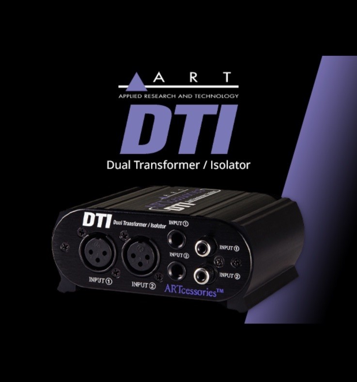 ART DTI Dual Transformer Isolator passive 2-Channel Hum Eliminator Ground Loop