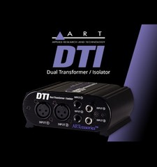 ART DTI Dual Transformer Isolator passive 2-Channel Hum Eliminator Ground Loop