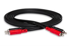 Hosa CRA-201 Stereo Interconnect Cable, Dual RCA to Same – 1M