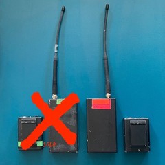 Serviced Lectrosonics transmitter M185 and receiver CR185 (171.905, 169.505MHz)