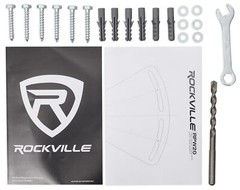 Pair Rockville Adjustable PA Wall Mount Brackets for Peavey PVXP 12 DSP Speakers