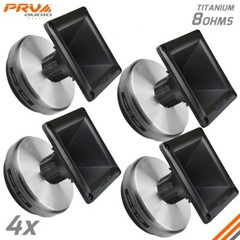 4x PRV Audio D280Ti-S 1″ Compression Driver + WG11-25 Black Horns