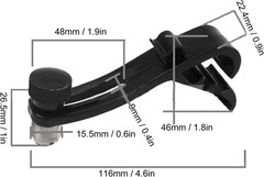Adjustable Drum Microphone Clip Set, 4PCS Shockproof Mic Holders