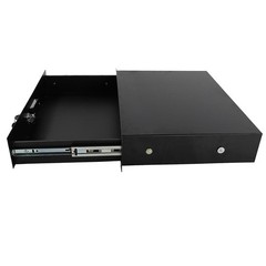 19″ 2U Equipment Rack Drawer-Module Storage Patch Panel Data Cabinet
