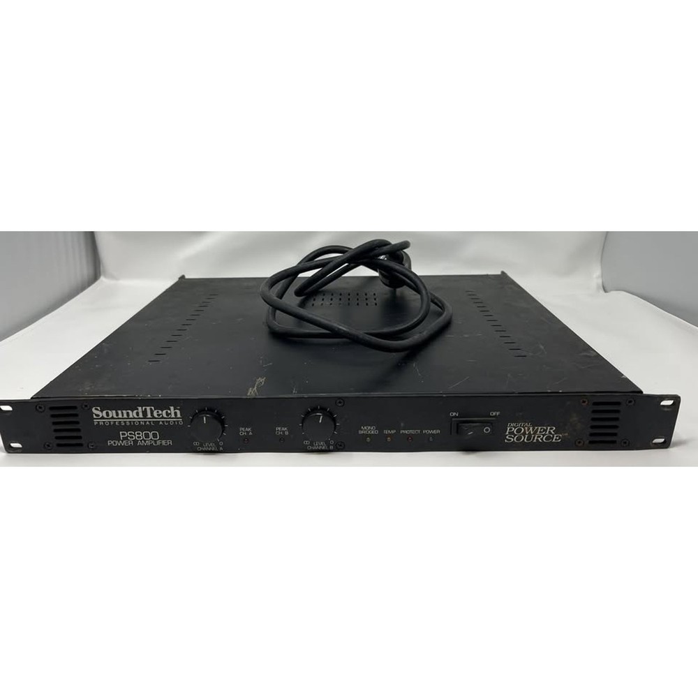 SoundTech PS800 Power Amplifier 800W 1U Rackmount Amp – Tested