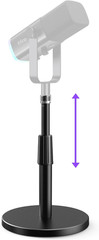 Desktop Microphone Stand, Heavy-Duty Metal Adjustable Table Mic Stand with 5/8″