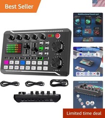 Professional Audio Mixer & DSP Sound Card – Perfect for Live Streaming & Gaming
