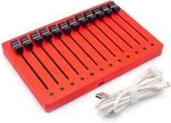 12-Channel Motor Fader MIDI Controller with 10cm High-Precision Motorized Faders