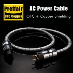 HiFi Audio Power Cable Audiophile US EU Schuko Amplifier Power Cord