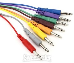 Hosa CSS-890 1/4″ TRS Male Patch Cable 8-pack – 3′ (Various Colors)