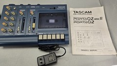 TASCAM Porta 02 MK 2 Mini Studio 4 Track Cassette Recorder W Pwr Sup + Manual
