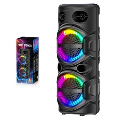 3000W Portable Bluetooth Speaker Dual 8″ Subwoofer Party Heavy Bass Sound System