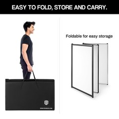 PRORECK DJ Foldable Facade 4 Panel Event Booth Metal Frame with Scrim Travel Bag