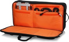 Gator Club Series DJ Backpack with Adjustable Interior and Bright Orange Lining