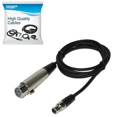 HQRP 4-Pin Mini TA4F to XLR(F) Microphone Adapter Cable for Shure WA310