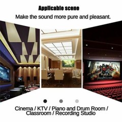 48- 96 Pack Acoustic Wall Panel Studio Sound Noise Proofing Insulation Foam Tile