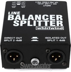 Whirlwind LBS 1×2 Live Balancer and Splitter