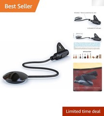 Portable Unidirectional Microphone Pickup for Guitar, Ukulele, and Banjo – Black