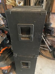 Kustom 15″ P/A Speaker cabinets non powered