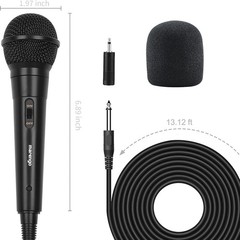 Comfortable Grip Wired Microphone – Dynamic Vocal Pickup and Durable Design