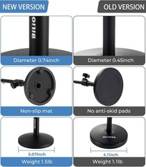 Multifunctional Desktop Microphone Stand, Adjustable Mic Stand Desk with Pop …