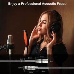 3ft Heavy Duty Braided Microphone Cable – XLR Male to Female, Plug & Play Design