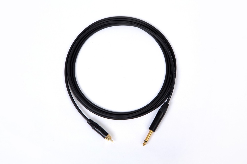 1 Mogami 2964 Amphenol RCA to 1/4″ Unbalanced TS Mono Cable 1 Ft.